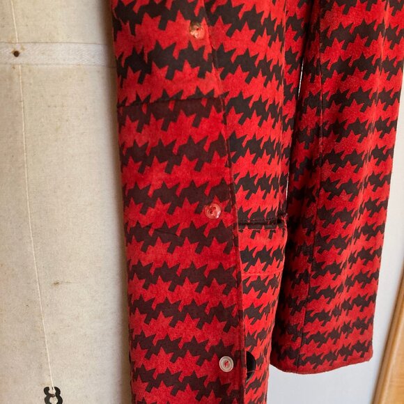 The Limited Houndstooth Oversized Leather Blazer - Picture 6 of 8